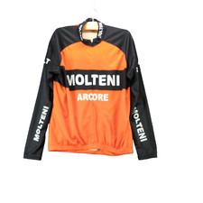 Torralba Molteni Arcore Mens Long Sleeve Jersey Orange Black XL Full Zip Cycling