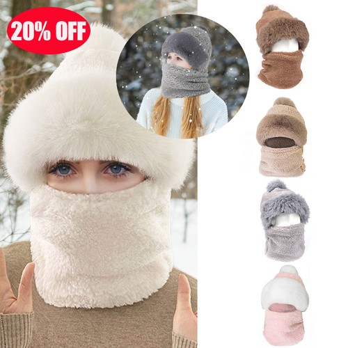 Lady winter hat scarf hooded - lady,
