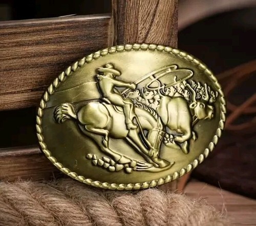 Belt buckle western cowboys - belt,