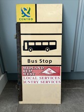VINTAGE BUS STOP SIGN MIDLANDS
