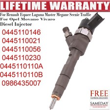 Diesel Injector For Renault Trafic 1.9 dCi Vauxhall Nissan 0445110021 0445110146