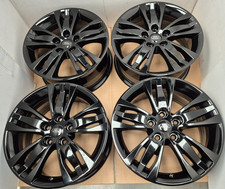 4x GLOSS BLACK GENUINE FORD MONDEO TRANSIT S-MAX FOCUS C-MAX 16" ALLOY WHEELS