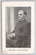 c1905 Salvation Army Portrait Postcard Commissioner Mark Sanders Uniform Sword
