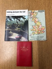 Job Lot of 3 Vintage Travel Guides Mileage Finder and Atlas By Car In Britain