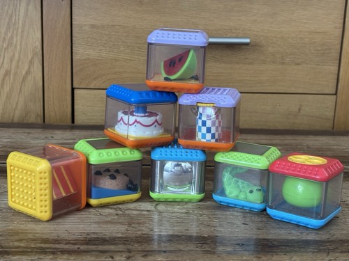 Vintage peek boo cubes - a,