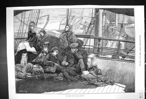 Original old antique print - antique,