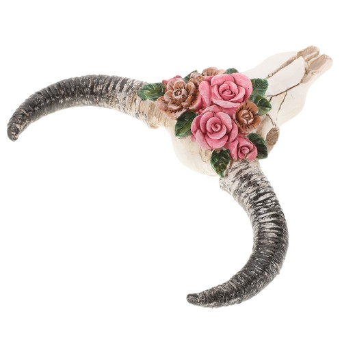 Artisan resin cow skull wall - cow,