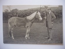 Pair of real photo postcards - Burt Silk , Whitstable , with Douglas motor-cycle