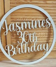  Personalised Script Name Hoop