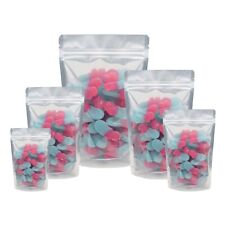 Clear Silver Resealable Stand