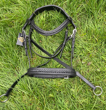 BRAIDED PADDED LEATHER BITLESS