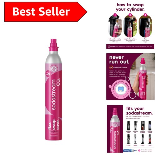 Genuine pink 60l co2 gas - 60l,