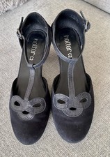 HOTTER Darcy Navy Blue Suede