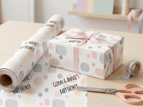 Custom baby shower wrapping - baby,