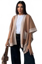 Knitted Cardigan Poncho with
