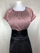 Next Shiny Satin Secretary Blouse 14 Governess Mistress 40 Chest Sissy Glossy TV