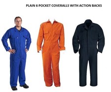 Men's White Royal Navy Red Boiler suit Coveralls Overalls . Hi Viz orange yellow