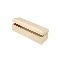 Natural Wooden Pencil Box 20cm