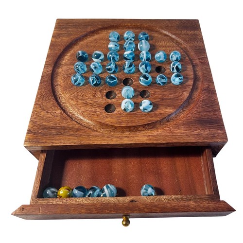 Wooden solitaire with - wooden,