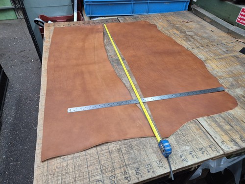 Veg tan hide - hide, leather