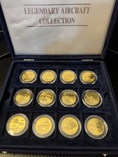 Legendary Aircraft Collection WWII $10 Coin Set 24 Piece WWII Box