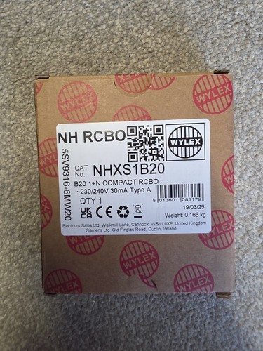 Wylex nhxs1b20 circuit breaker - wylex,