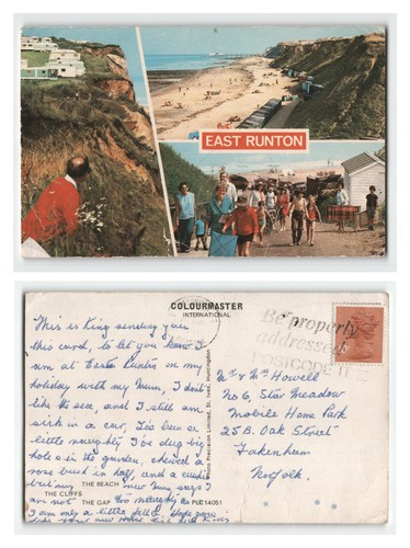 Postcard east runton norfolk - runton,