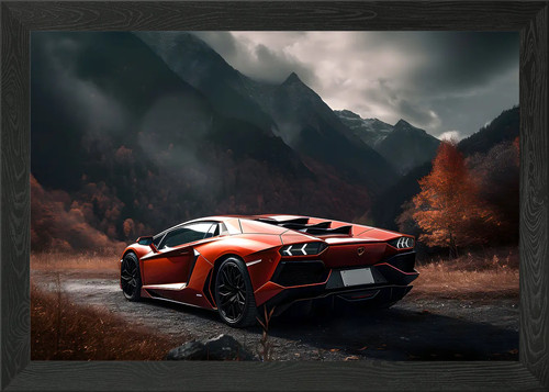 Lamborghini aventador framed - lamborghini,