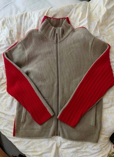 Versace ribbed wool zip - versace, up