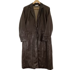 Gerard Darel Leather Long Coat