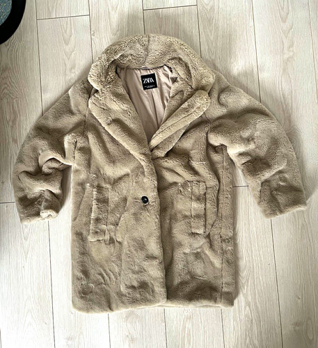 Zara beige faux fur - beige,