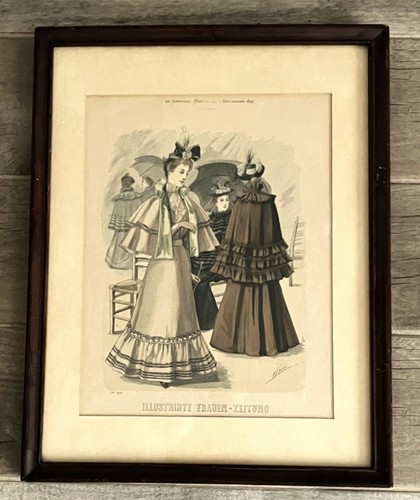 Antique framed 1893 - antique,