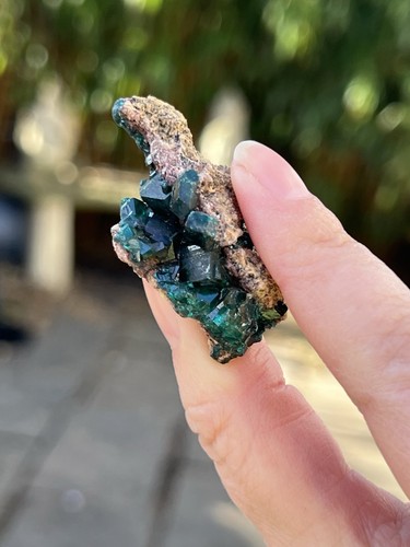 Dioptase crystal gemmy emerald - dioptase,
