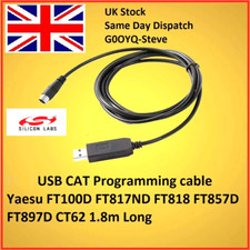 Yaesu CT-62 CAT USB Cable  FT-100 FT-817 FT-857D FT-897D FT-100D FT-818ND 1.8m