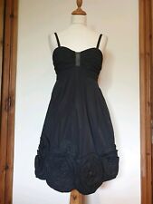 BCBG MAXAZRIA Black Designer Party Applique Beaded Evening Dress, Size 2, App 8