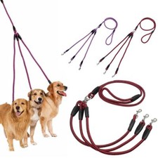 Triple 3 Way Rope Dog Pet Lead