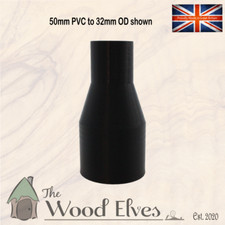 50mm PVC waste pipe adapter