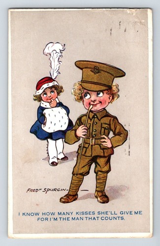 Comic postcard fred spurgin - comic,