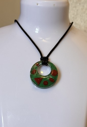 Green pendant necklace women - necklace,