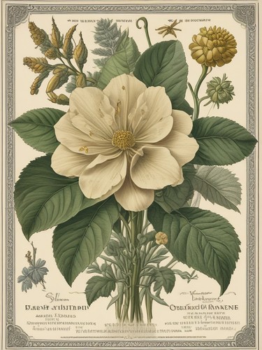 Vintage botanical - ad,