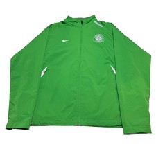 NIKE Celtic FC Jacket Tracksuit Top Full Zip XL Extra Large Green Colourblock 
