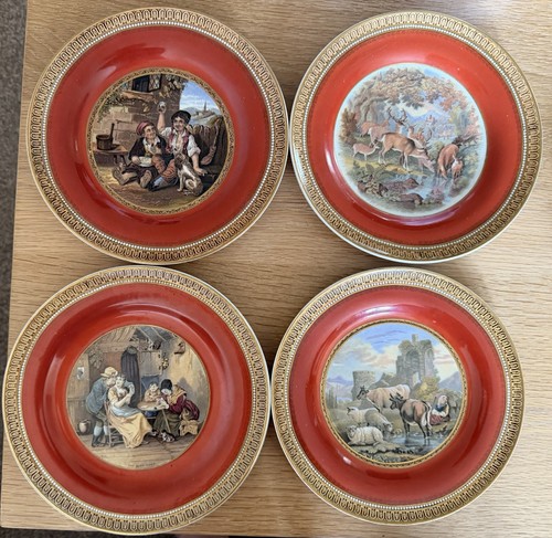 Antique prattware plates - 4,