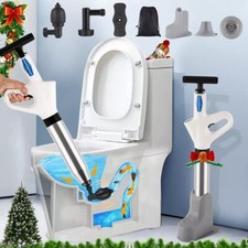 YUCHENGTECH High Pressure Toilet Plunger Kit, Sink Unblocker, Toilet Plunger