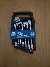 Halfords Advanced 7 Piece Stubby Spanners Set Vanadium Steel 10-19mm