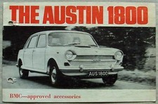 AUSTIN 1800 BMC APPROVED ACCESSORIES Car Sales Brochure Apr 1965 #AKD 2211