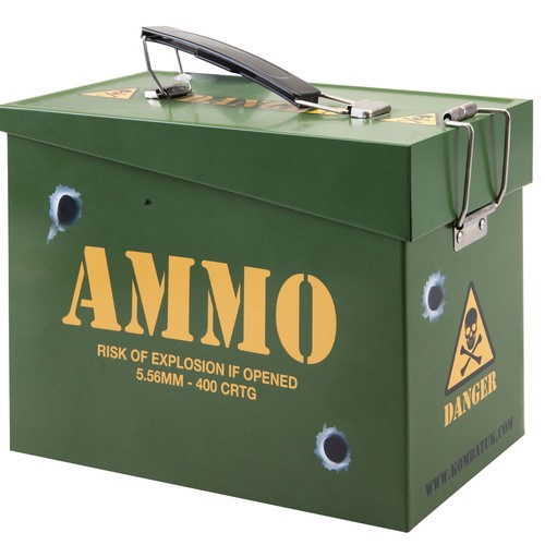 Ammo storage box man cave - ammo,