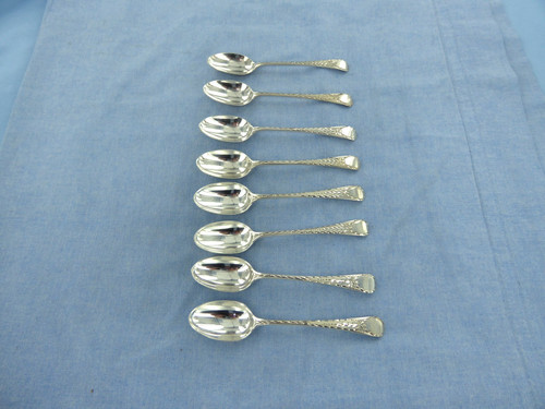 Antique set 8 sterling - of,