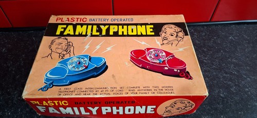 Vintage family phone blue - vintage,