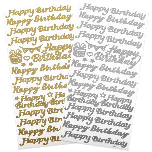 Happy birthday stickers - happy,