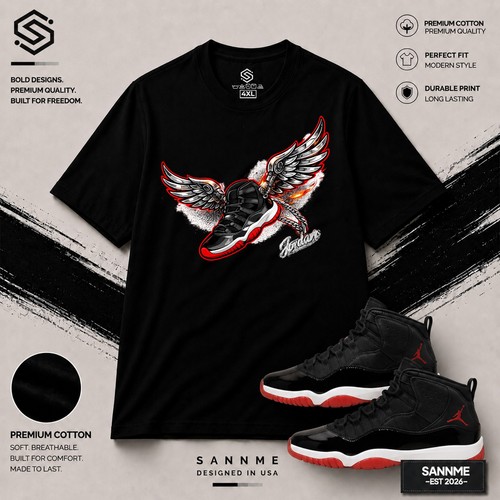 Shirts match jordan bred - match,